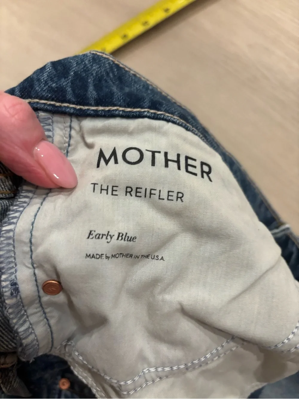 MOTHER Straight-Leg Jeans in Early Blue Wash